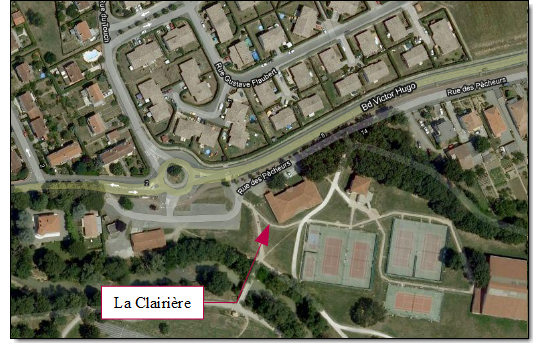 La Clairiere - Plan acces école